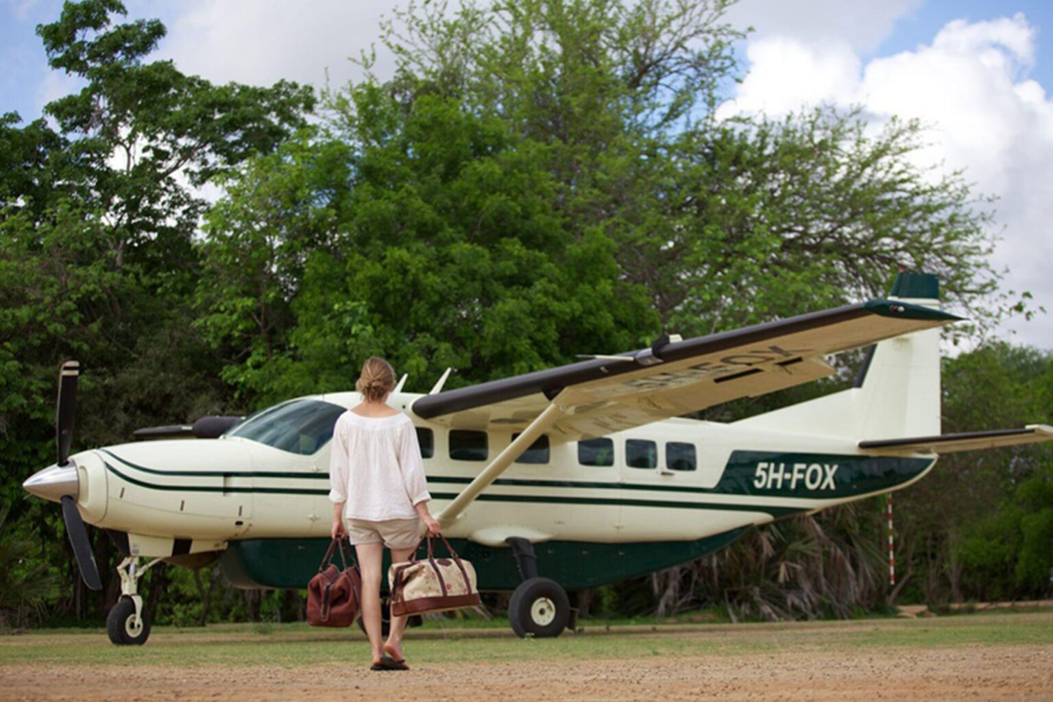 Fly-in safari scenes in Nyerere National Park