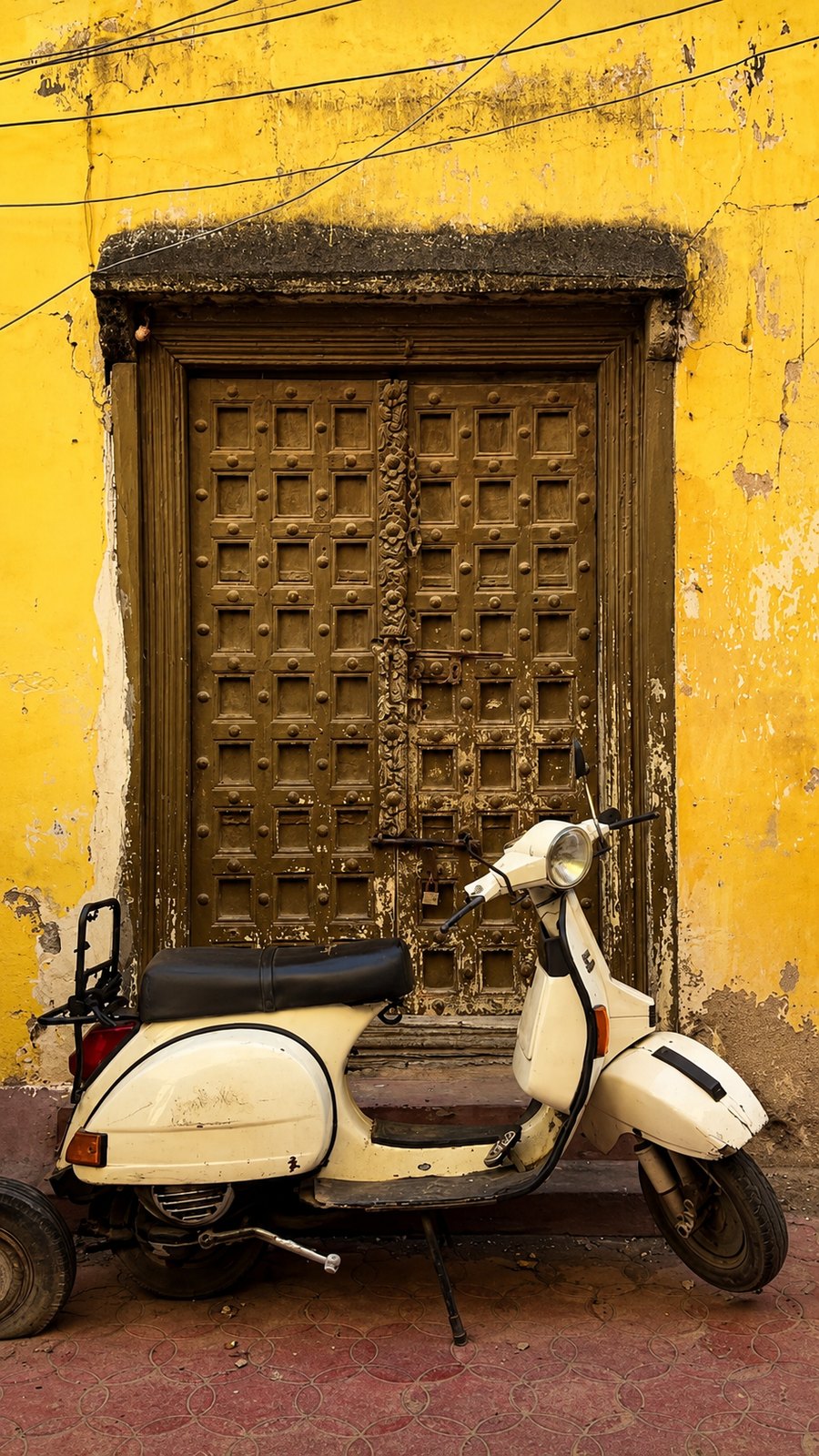 A carved Zanzibar door in Stone Town