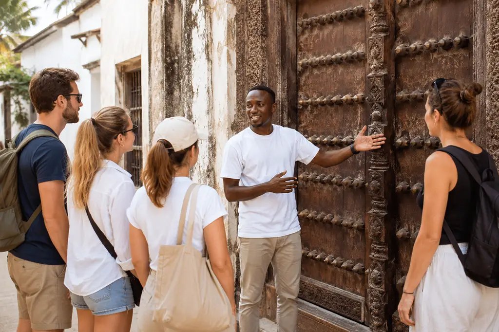Local guide sharing Stone Town history