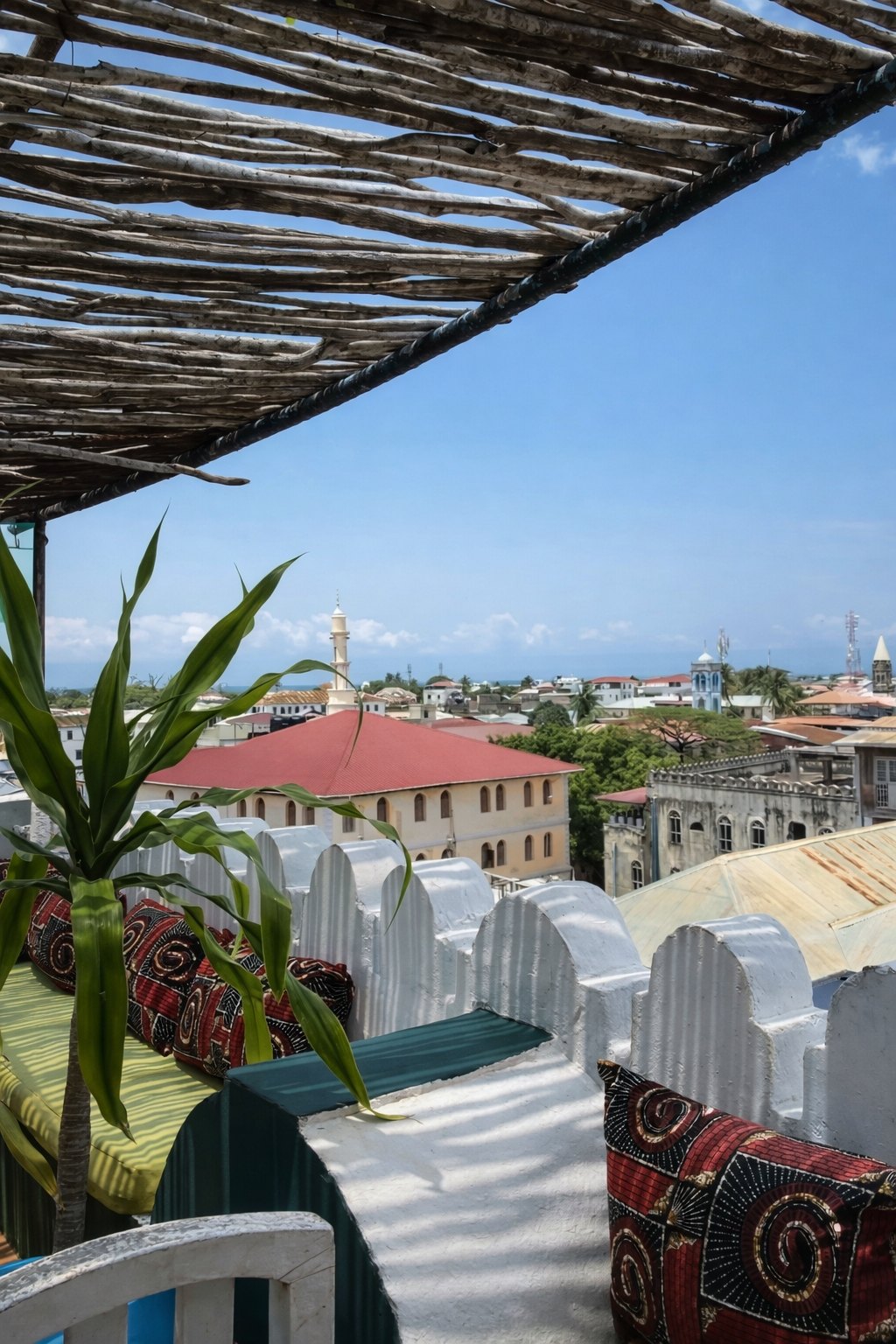 Views over Stone Town rooftops