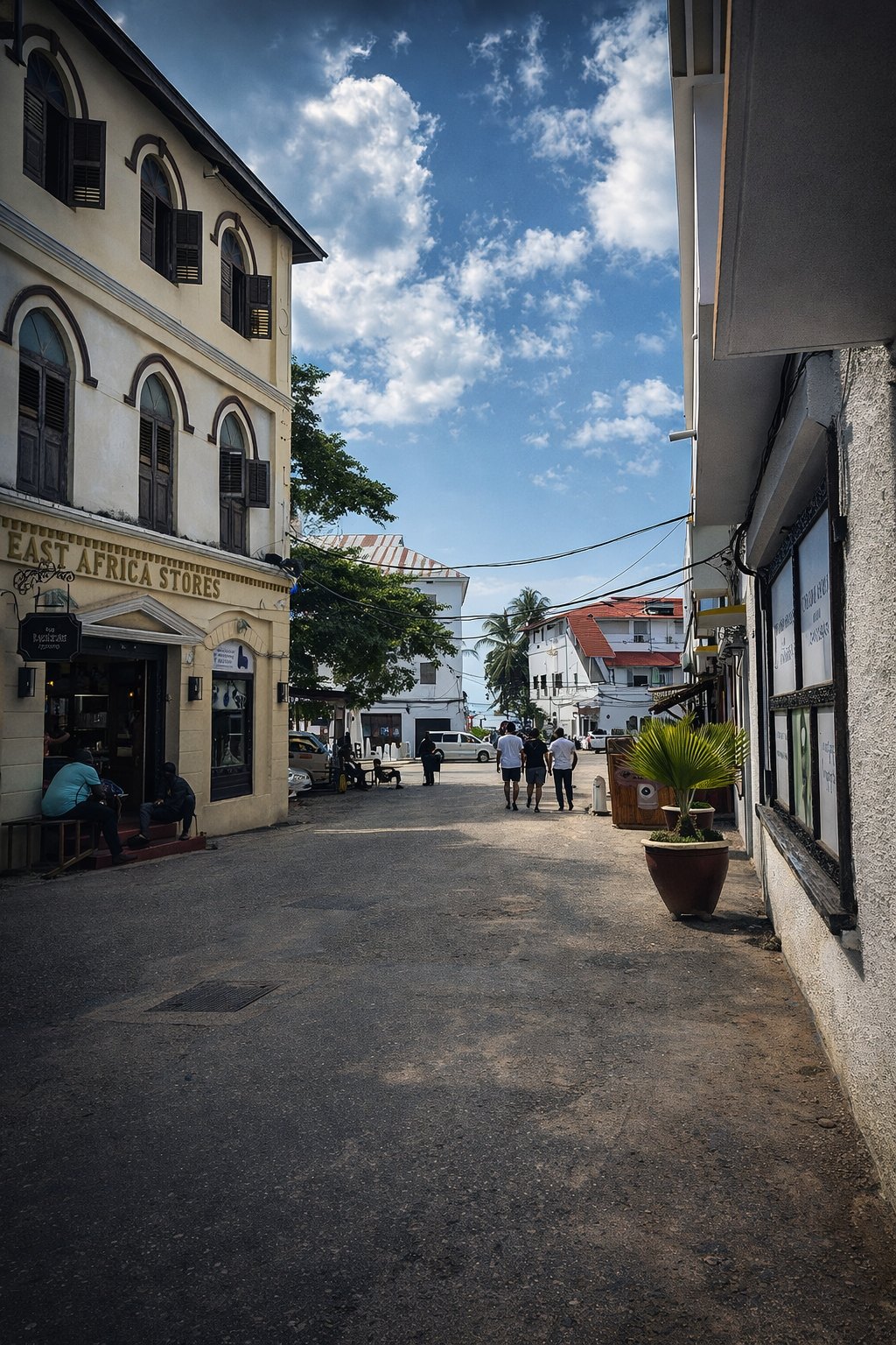 A historic Stone Town street