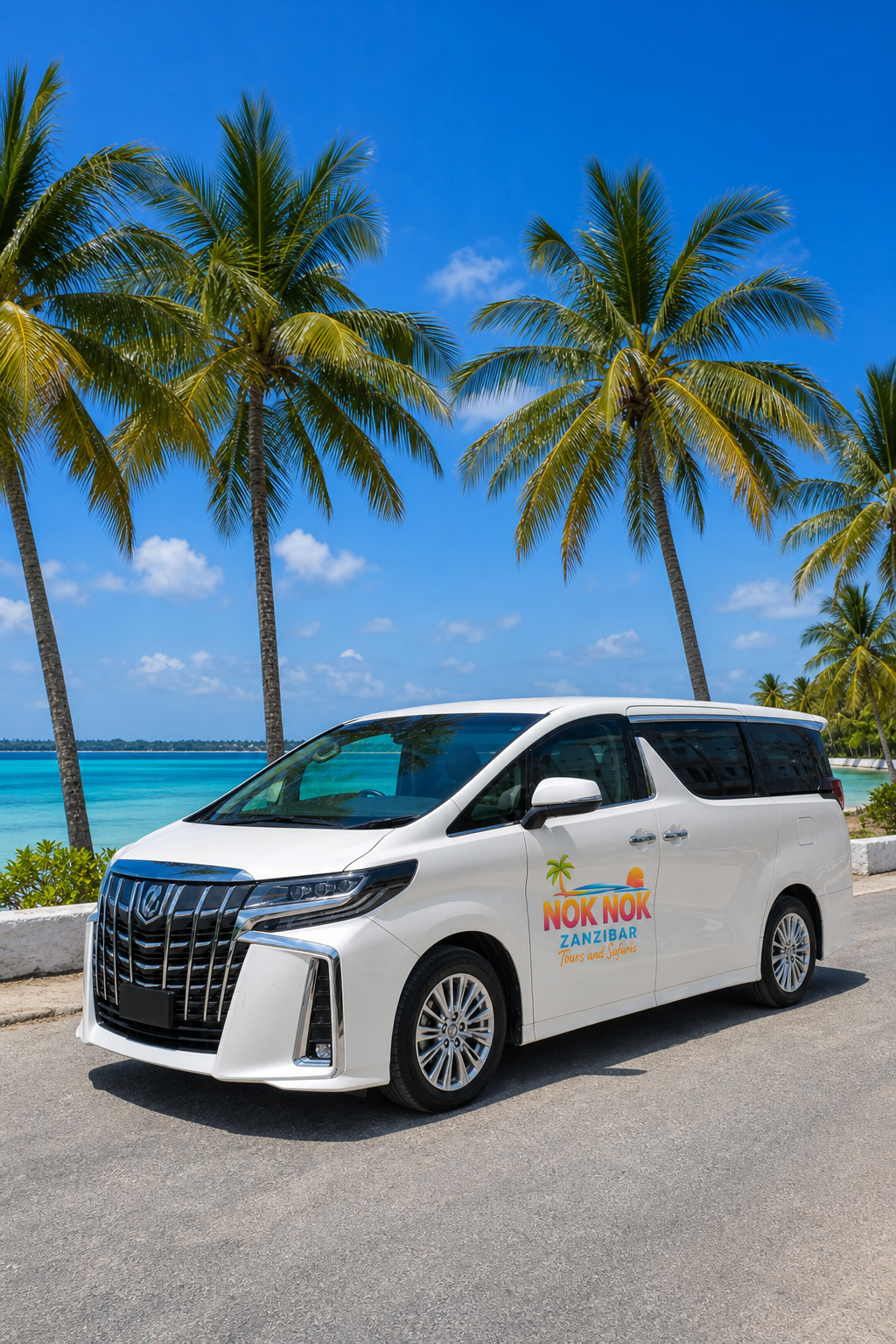 NokNok Toyota Alphard private airport transfer in Zanzibar